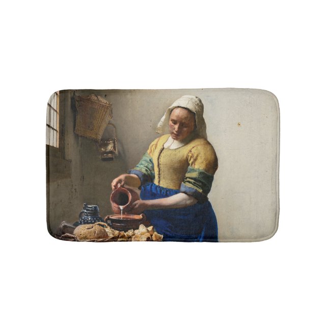 Johannes Vermeer - Milkmaid Badrumsmatta (Framsidan)