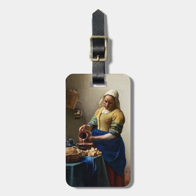 Johannes Vermeer - Milkmaid Bagagebricka (Vertikal Framsida)