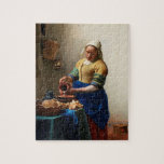 Johannes Vermeer. Milkmaid. bra av vintage Pussel<br><div class="desc">Johannes Vermeer "Milkmaid"-pusslet.</div>