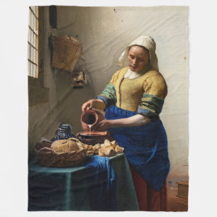 Johannes Vermeer - Milkmaid Fleecefilt