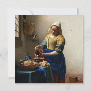Johannes Vermeer - Milkmaid Inbjudningar