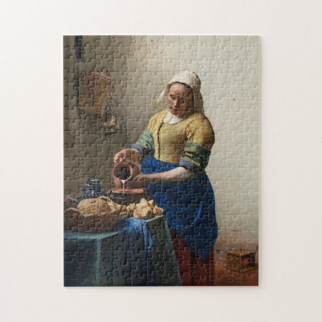 JOHANNES VERMEER - Milkmaiden 1658 Pussel (Vertikal)