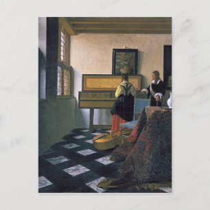 Johannes Vermeer - Music Lesson Vykort