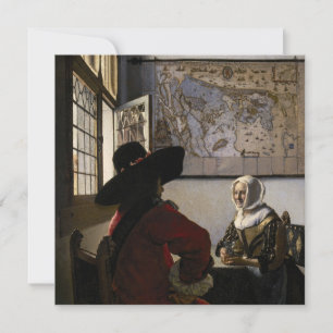 Johannes Vermeer - officer med en döende flicka Inbjudningar