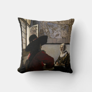 Johannes Vermeer - officer med en döende flicka Kudde