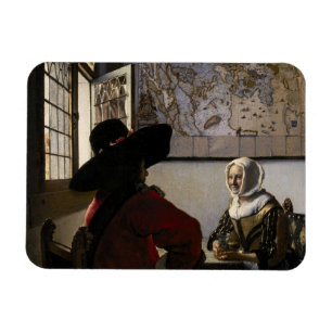Johannes Vermeer - officer med en döende flicka Magnet