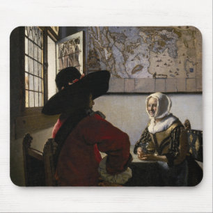 Johannes Vermeer - officer med en döende flicka Musmatta