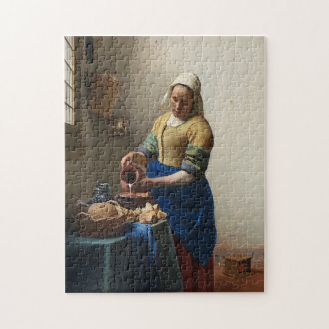 Johannes Vermeer Pussel (Vertikal)