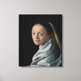 Johannes Vermeer - Studie av en ung kvinna Canvastryck