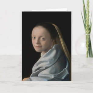 Johannes Vermeer - Studie av en ung kvinna Kort