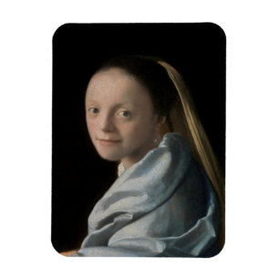 Johannes Vermeer - Studie av en ung kvinna Magnet