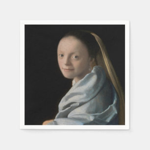 Johannes Vermeer - Studie av en ung kvinna Pappersservett