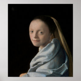 Johannes Vermeer - Studie av en ung kvinna Poster