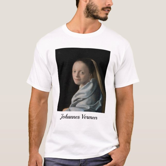 Johannes Vermeer - Studie av en ung kvinna T Shirt (Framsida)