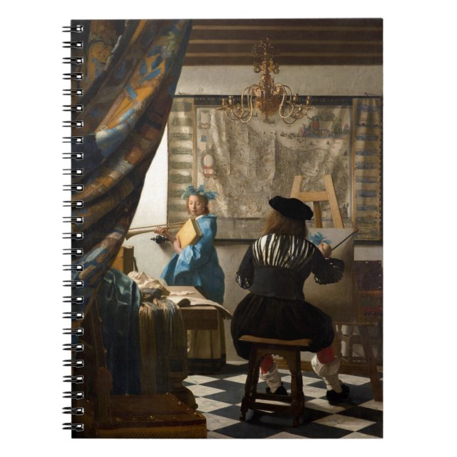 Johannes Vermeer - The Allegory of Painting Anteckningsbok (Framsidan)