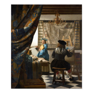 Johannes Vermeer - The Allegory of Painting Fototryck