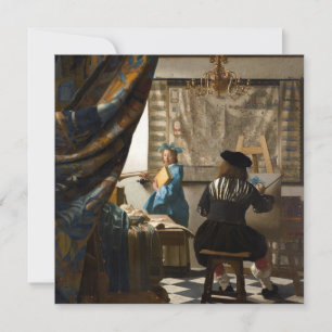 Johannes Vermeer - The Allegory of Painting Inbjudningar