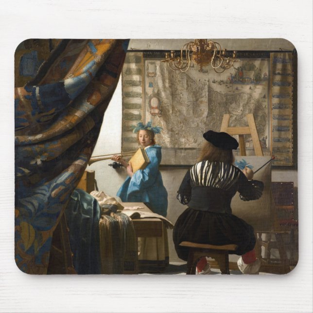 Johannes Vermeer - The Allegory of Painting Musmatta (Framsidan)