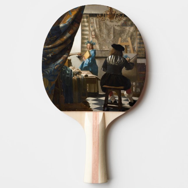 Johannes Vermeer - The Allegory of Painting Pingisracket (Framsidan)