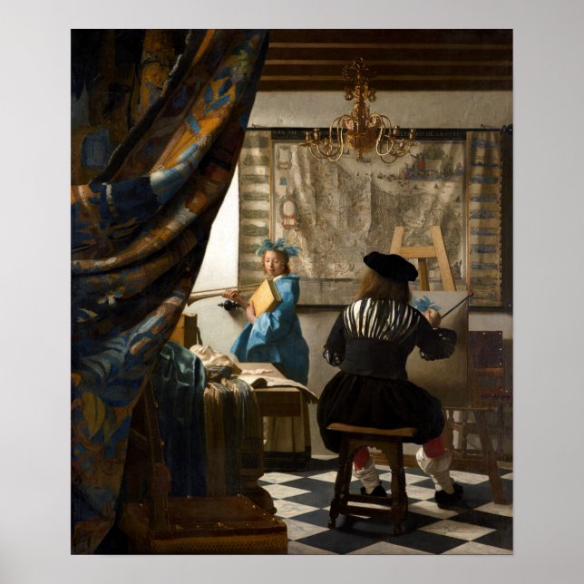 Johannes Vermeer - The Allegory of Painting Poster (Framsidan)