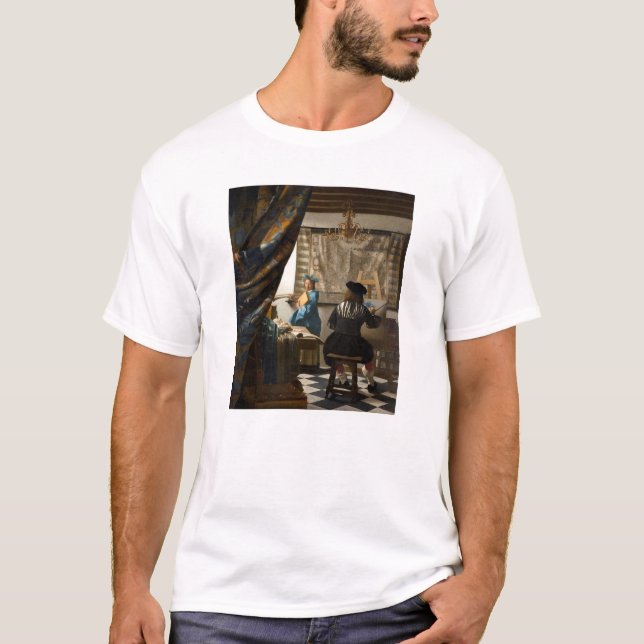 Johannes Vermeer - The Allegory of Painting T Shirt (Framsida)