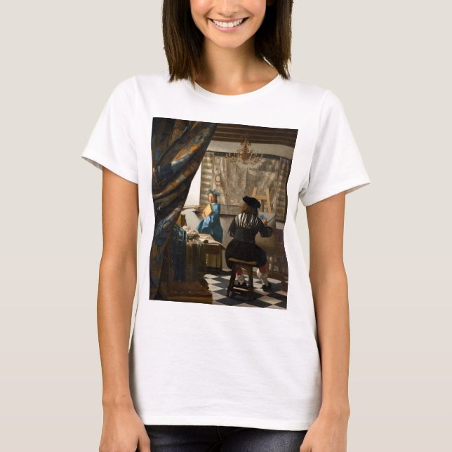 Johannes Vermeer - The Allegory of Painting T Shirt (Framsida)