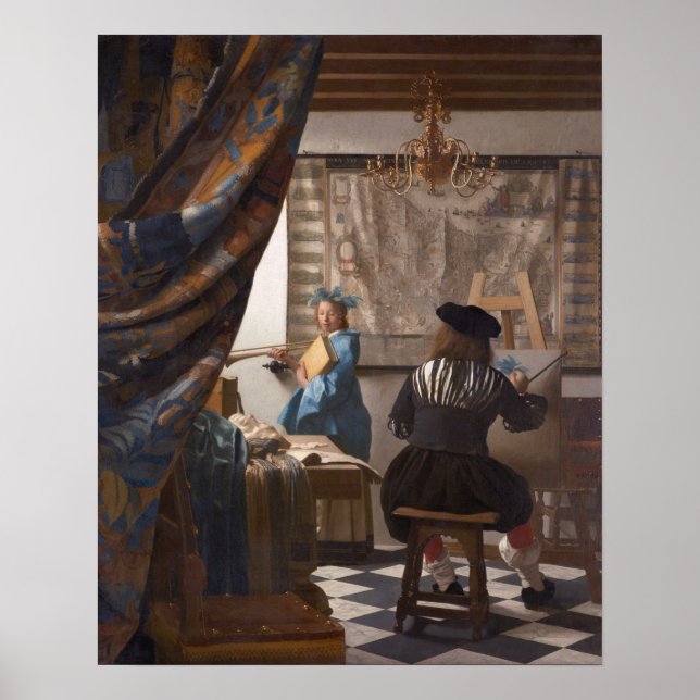 Johannes Vermeer, The Art of PaintingJ Poster (Framsidan)
