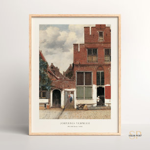 Johannes Vermeer The Little Street Architectural Poster