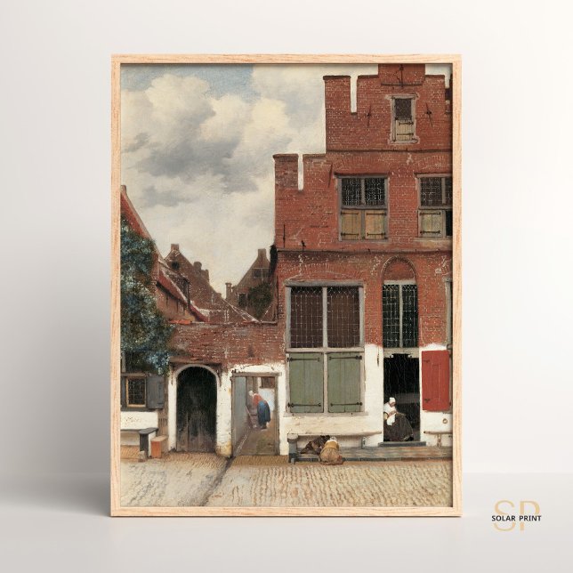 Johannes Vermeer The Little Street Classic Poster (Skapare uppladdad)