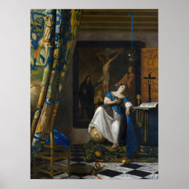 Johannes Vermeer - Tro på allegori Poster