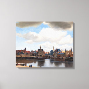 Johannes Vermeer - Utsikt över Delft Canvastryck