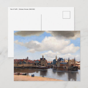 Johannes Vermeer - Utsikt över Delft Vykort