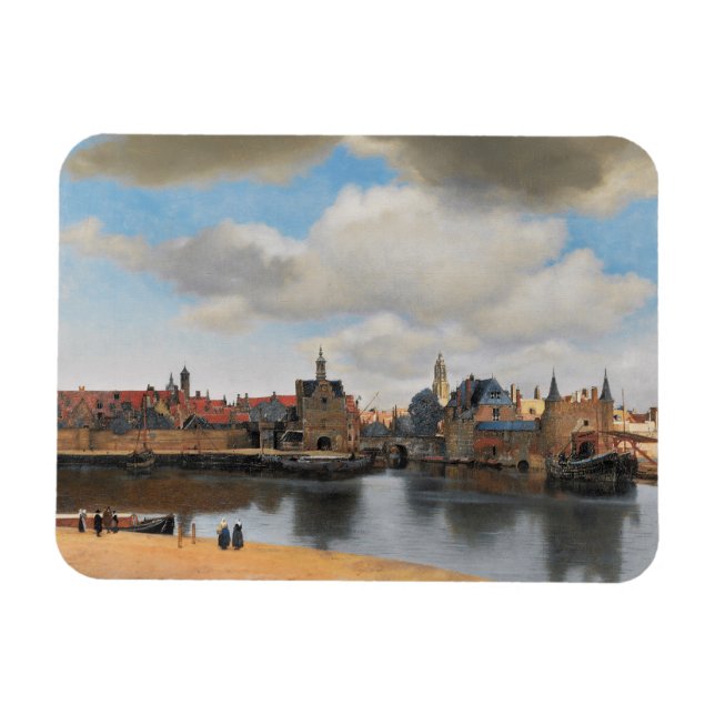 Johannes Vermeer, van Deft, Delft Magnet (Horisontell)