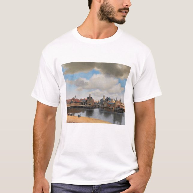 Johannes Vermeer, van Deft, Delft T Shirt (Framsida)