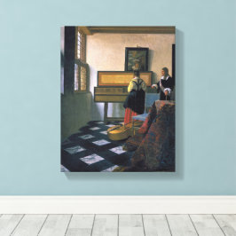 Johannes Vermeer, van Delft, Music Lesson Canvastryck