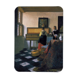 Johannes Vermeer, van Delft, Music Lesson Magnet
