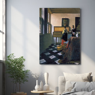 Johannes Vermeer, van Delft, Music Lesson Poster