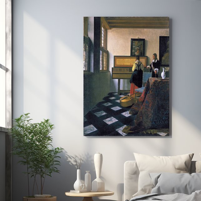Johannes Vermeer, van Delft, Musiklektionen Poster (Skapare uppladdad)