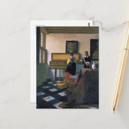 Johannes Vermeer, van Delft, Musiklektionen Vykort