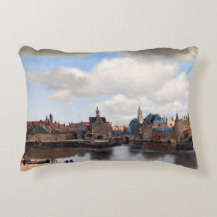 Johannes Vermeer - vy över Delft Prydnadskudde