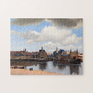 Johannes Vermeer - vy över Delft Pussel