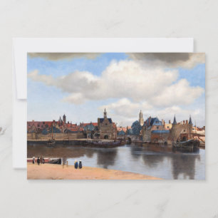 Johannes Vermeer - vy över Delft Tack Kort