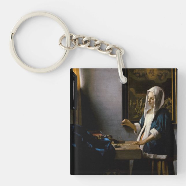 Johannes Vermeer - Woman Holding a Balance (Framsidan)