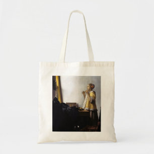 Johannes Vermeer - Young Woman with Pearl Necklace Tygkasse