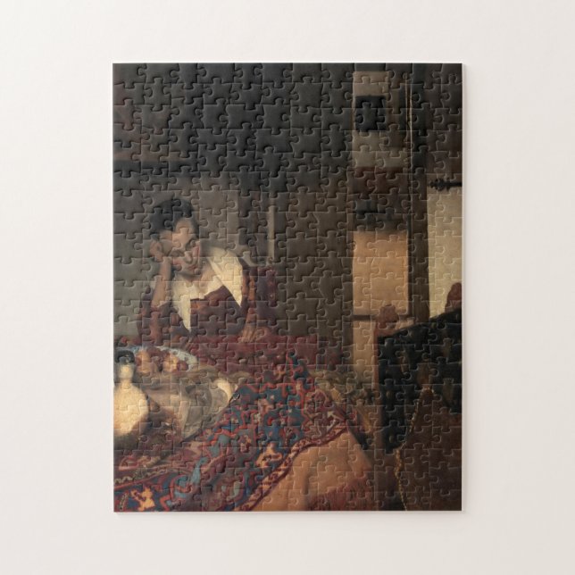 Johannes Vermeer, Young Women Sleeping Pussel (Vertikal)