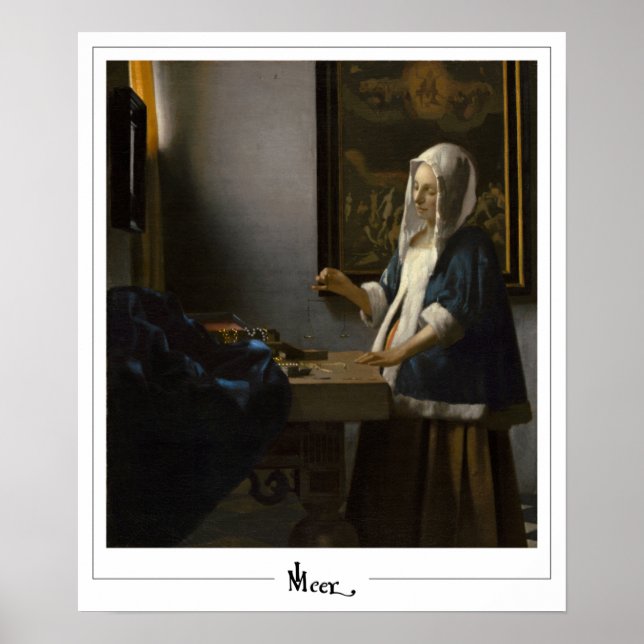 Johannes Vermeer Zedign Art Poster #37 (Framsidan)