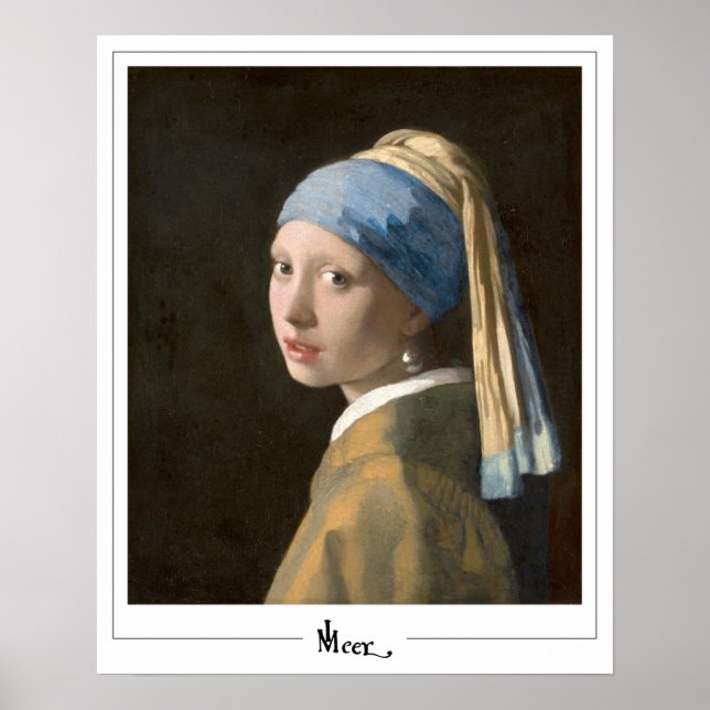 Johannes Vermeer Zedign Art Poster nr 13 (Framsidan)