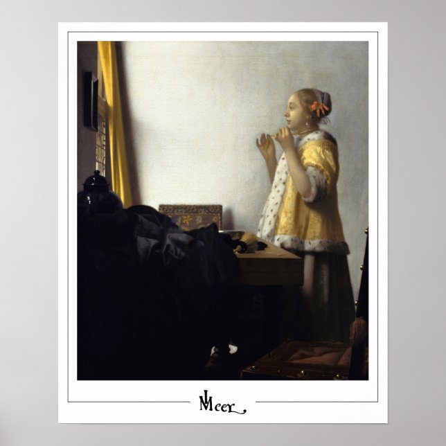 Johannes Vermeer Zedign Art Poster nr 15 (Framsidan)