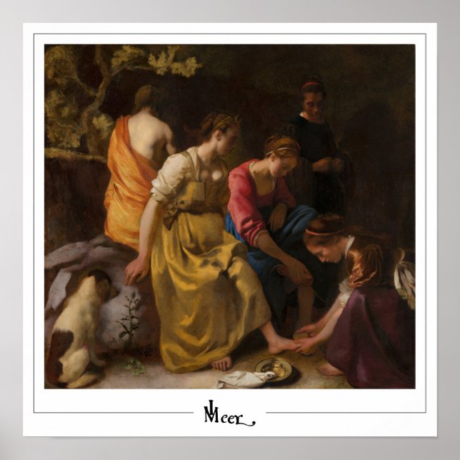 Johannes Vermeer Zedign Art Poster nr 16 (Framsidan)