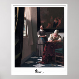Johannes Vermeer Zedign Art Poster nr 18